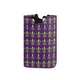 thumbnail image 1 of Yayeee Freestanding Laundry Hamper with Handle Collapsible Large Storage Basket for Clothes, Gold and Green Floral Pattern, 1 of 7