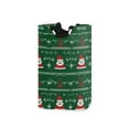 thumbnail image 1 of Yayeee Freestanding Laundry Hamper with Handle Collapsible Large Storage Basket for Clothes, Green Christmas Trees, 1 of 7