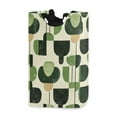 thumbnail image 1 of Yayeee Freestanding Laundry Hamper with Handle Collapsible Large Storage Basket for Clothes, Green Circle, 1 of 7