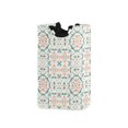 thumbnail image 1 of Yayeee Freestanding Laundry Hamper with Handle Collapsible Large Storage Basket for Clothes, Green Geometric Pattern, 1 of 7