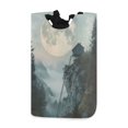 thumbnail image 1 of Yayeee Freestanding Laundry Hamper with Handle Collapsible Large Storage Basket for Clothes, Moon and House, 1 of 7