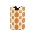 thumbnail image 1 of Yayeee Freestanding Laundry Hamper with Handle Collapsible Large Storage Basket for Clothes, Orange Geometric Pattern, 1 of 7