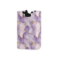 thumbnail image 1 of Yayeee Freestanding Laundry Hamper with Handle Collapsible Large Storage Basket for Clothes, Pastel Purple Marble Pattern, 1 of 7
