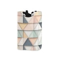 thumbnail image 1 of Yayeee Freestanding Laundry Hamper with Handle Collapsible Large Storage Basket for Clothes, Pink Geometric, 1 of 7