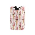 thumbnail image 1 of Yayeee Freestanding Laundry Hamper with Handle Collapsible Large Storage Basket for Clothes, Pink Ice Cream Pattern, 1 of 7