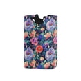 thumbnail image 1 of Yayeee Freestanding Laundry Hamper with Handle Collapsible Large Storage Basket for Clothes, Puprle Ethereal Floral Harmony, 1 of 7