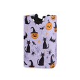 thumbnail image 1 of Yayeee Freestanding Laundry Hamper with Handle Collapsible Large Storage Basket for Clothes, Purple Halloween Pumpkin, 1 of 7