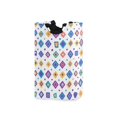 thumbnail image 1 of Yayeee Freestanding Laundry Hamper with Handle Collapsible Large Storage Basket for Clothes, Purple Retro Shapes, 1 of 7