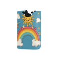 thumbnail image 1 of Yayeee Freestanding Laundry Hamper with Handle Collapsible Large Storage Basket for Clothes, Rainbow with Stars, 1 of 7