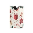 thumbnail image 1 of Yayeee Freestanding Laundry Hamper with Handle Collapsible Large Storage Basket for Clothes, Red Christmas Box Pattern, 1 of 7