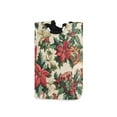 thumbnail image 1 of Yayeee Freestanding Laundry Hamper with Handle Collapsible Large Storage Basket for Clothes, Red Christmas Poinsettia, 1 of 7