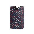 thumbnail image 1 of Yayeee Freestanding Laundry Hamper with Handle Collapsible Large Storage Basket for Clothes, Red Starry Pattern, 1 of 7