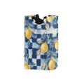 thumbnail image 1 of Yayeee Freestanding Laundry Hamper with Handle Collapsible Large Storage Basket for Clothes, Retro Plaid Lemon, 1 of 7
