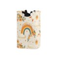 thumbnail image 1 of Yayeee Freestanding Laundry Hamper with Handle Collapsible Large Storage Basket for Clothes, Retro Rainbow, 1 of 7