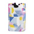 thumbnail image 1 of Yayeee Freestanding Laundry Hamper with Handle Collapsible Large Storage Basket for Clothes, Retro Simple Shapes, 1 of 7