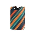 thumbnail image 1 of Yayeee Freestanding Laundry Hamper with Handle Collapsible Large Storage Basket for Clothes, Retro Stripes, 1 of 7