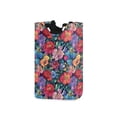thumbnail image 1 of Yayeee Freestanding Laundry Hamper with Handle Collapsible Large Storage Basket for Clothes, Serene Floral Pattern, 1 of 7