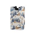 thumbnail image 1 of Yayeee Freestanding Laundry Hamper with Handle Collapsible Large Storage Basket for Clothes, Snowy Winter, 1 of 7