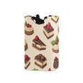 thumbnail image 1 of Yayeee Freestanding Laundry Hamper with Handle Collapsible Large Storage Basket for Clothes, Strawberry Cake, 1 of 7