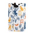 thumbnail image 1 of Yayeee Freestanding Laundry Hamper with Handle Collapsible Large Storage Basket for Clothes, Tropical Jungle Vibes, 1 of 7