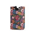 thumbnail image 1 of Yayeee Freestanding Laundry Hamper with Handle Collapsible Large Storage Basket for Clothes, Vibrant Blooming Flowers, 1 of 7