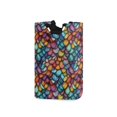 thumbnail image 1 of Yayeee Freestanding Laundry Hamper with Handle Collapsible Large Storage Basket for Clothes, Vibrant Dragon Scales Pattern, 1 of 7