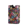 thumbnail image 1 of Yayeee Freestanding Laundry Hamper with Handle Collapsible Large Storage Basket for Clothes, Vibrant Flowers Pattern, 1 of 7