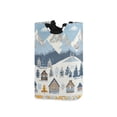 thumbnail image 1 of Yayeee Freestanding Laundry Hamper with Handle Collapsible Large Storage Basket for Clothes, Winter Village Serenity, 1 of 7