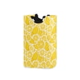 thumbnail image 1 of Yayeee Freestanding Laundry Hamper with Handle Collapsible Large Storage Basket for Clothes, Yellow Lemon Pattern, 1 of 7