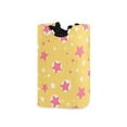 thumbnail image 1 of Yayeee Freestanding Laundry Hamper with Handle Collapsible Large Storage Basket for Clothes, Yellow Stars, 1 of 7