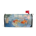 thumbnail image 1 of Yayeee Mailbox Cover Magnetic Large Size Post Box Cover Wrap Decor, Blue Goldfish, 1 of 9