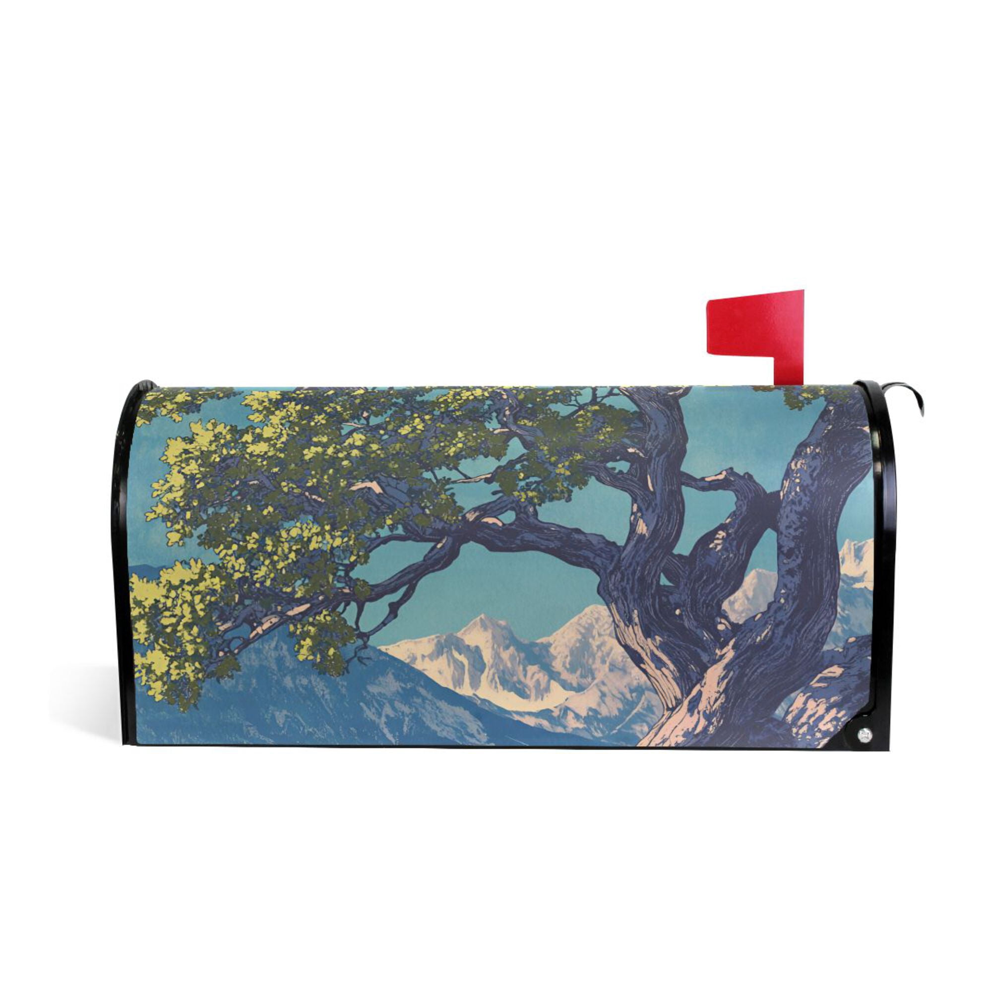 Mailbox Post Wraps Yayeee Mailbox Cover Magnetic Large Size Post Box Cover Wrap Decor ...