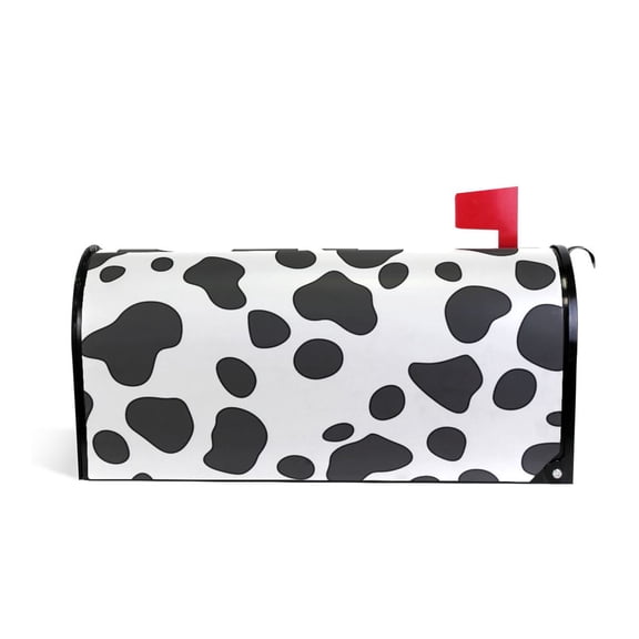 Yayeee Mailbox Cover Magnetic Large Size Post Box Cover Wrap Decor, Cow Spots