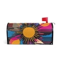 thumbnail image 1 of Yayeee Mailbox Cover Magnetic Large Size Post Box Cover Wrap Decor, Futuristic Circles, 1 of 9