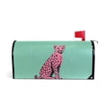 thumbnail image 1 of Yayeee Mailbox Cover Magnetic Large Size Post Box Cover Wrap Decor, Pink Cheetah, 1 of 9