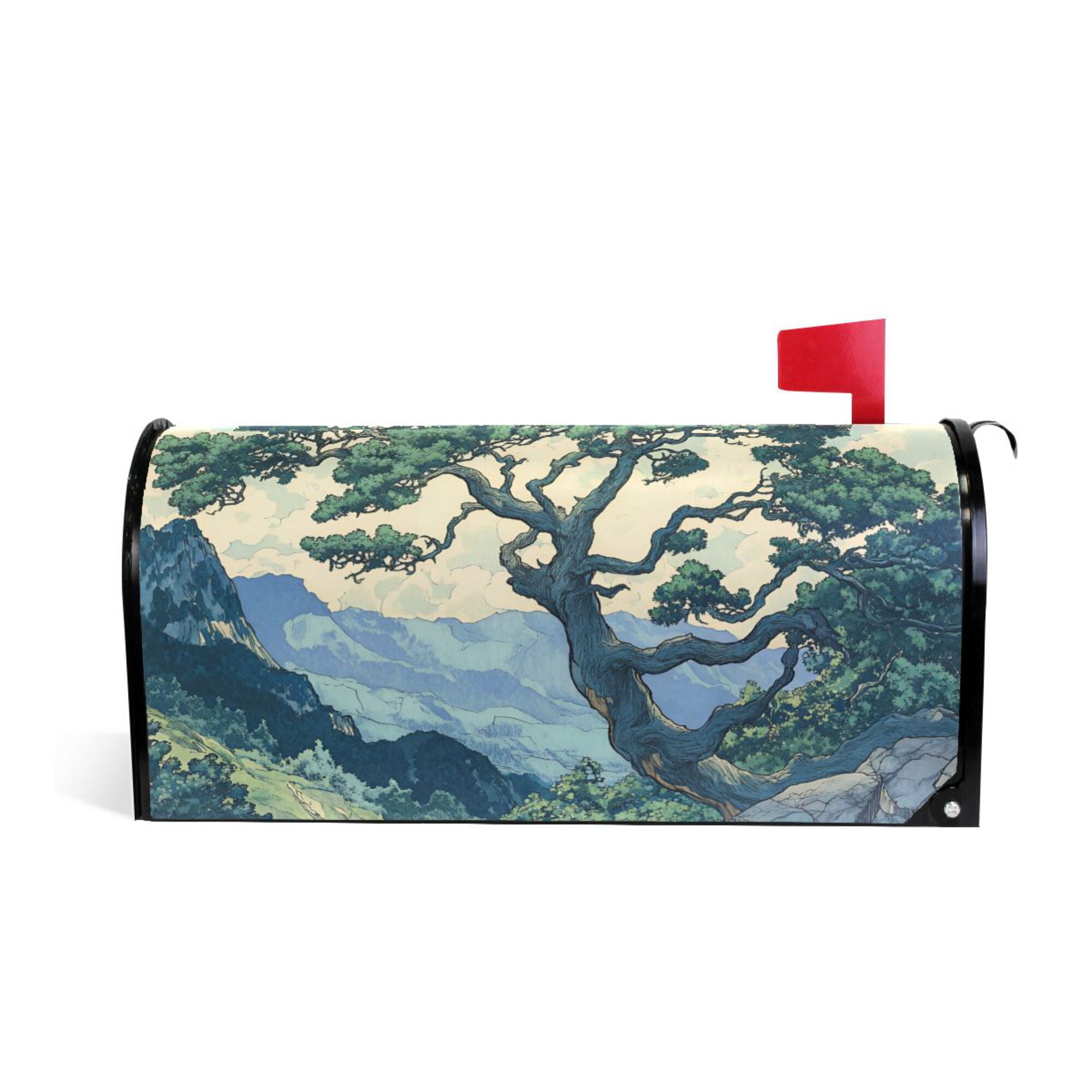 Mailbox Post Wraps Yayeee Mailbox Cover Magnetic Large Size Post Box Cover Wrap Decor ...
