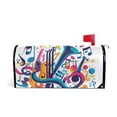 thumbnail image 1 of Yayeee Mailbox Cover Magnetic Standard Size Post Box Cover Wrap Decor, Musical Pattern, 1 of 9