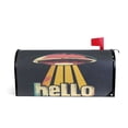 thumbnail image 1 of Yayeee Mailbox Cover Magnetic Standard Size Post Box Cover Wrap Decor, Red UFO, 1 of 9