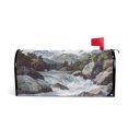 thumbnail image 1 of Yayeee Mailbox Cover Magnetic Standard Size Post Box Cover Wrap Decor, River and Mountains, 1 of 9