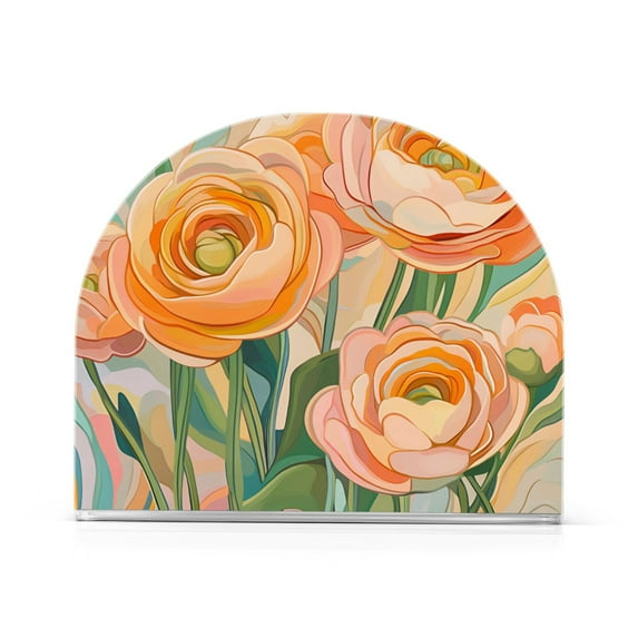 Yayeee Napkin Holder for Table Kitchen Paper Tissue Organization, Abstract Floral Art