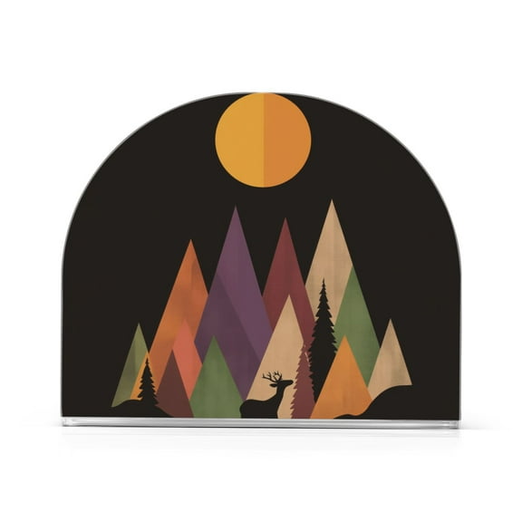 Yayeee Napkin Holder for Table Kitchen Paper Tissue Organization, Abstract Mountain