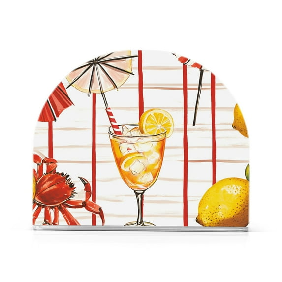 Yayeee Napkin Holder for Table Kitchen Paper Tissue Organization, Beach Crab