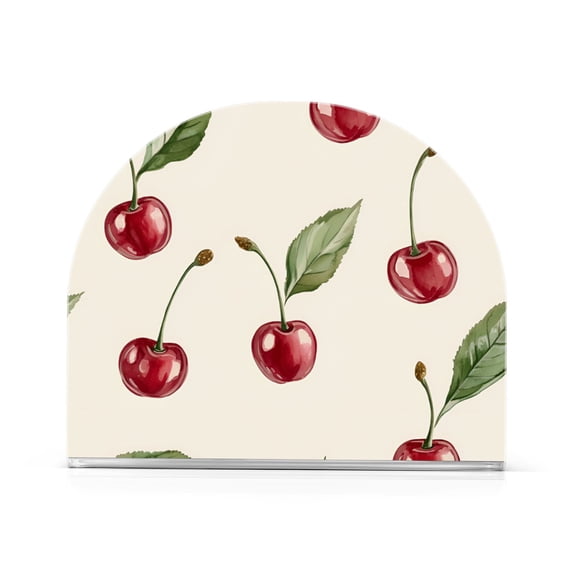 Yayeee Napkin Holder for Table Kitchen Paper Tissue Organization, Beige Cherry