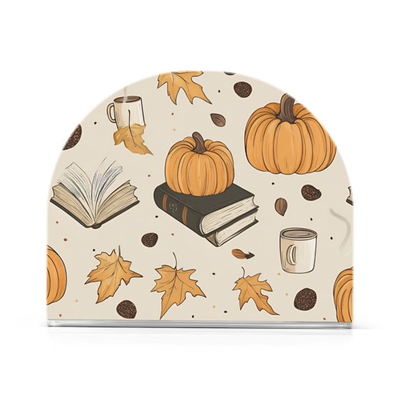 Yayeee Napkin Holder for Table Kitchen Paper Tissue Organization, Beige Fall Books