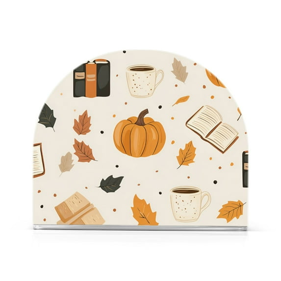 Yayeee Napkin Holder for Table Kitchen Paper Tissue Organization, Beige Fall Pumpkin