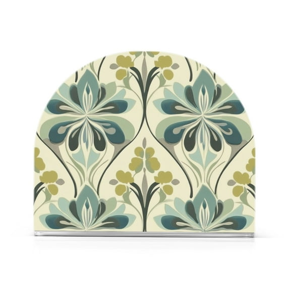 Yayeee Napkin Holder for Table Kitchen Paper Tissue Organization, Beige Floral Pattern