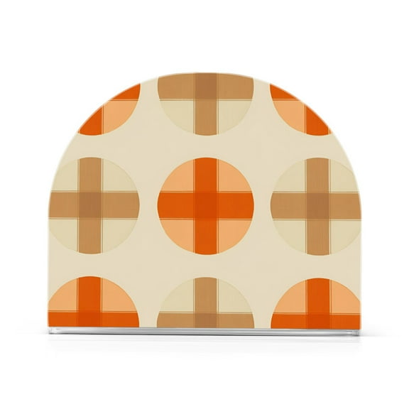 Yayeee Napkin Holder for Table Kitchen Paper Tissue Organization, Beige Geometric Pattern