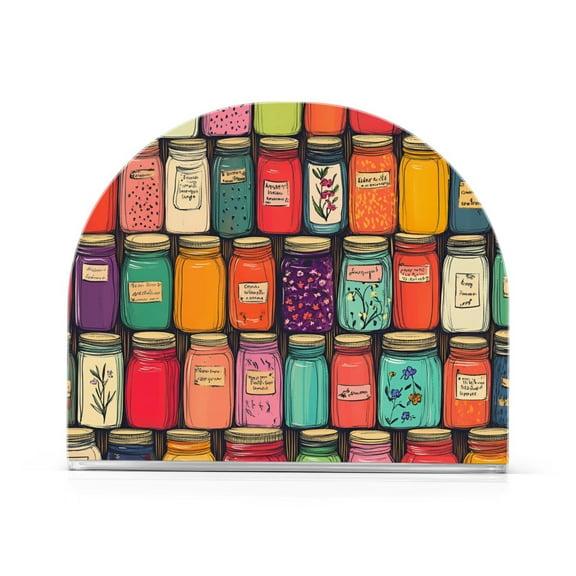 Yayeee Napkin Holder for Table Kitchen Paper Tissue Organization, Beige Jar