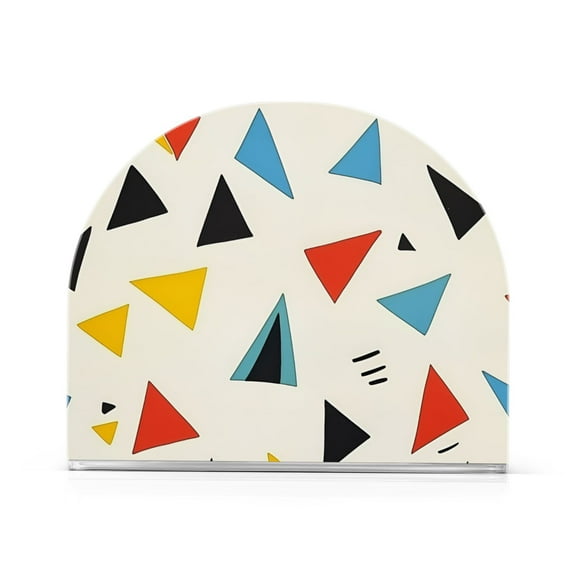 Yayeee Napkin Holder for Table Kitchen Paper Tissue Organization, Beige Triangles