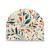 Yayeee Napkin Holder for Table Kitchen Paper Tissue Organization, Beige Whimsical Leaves